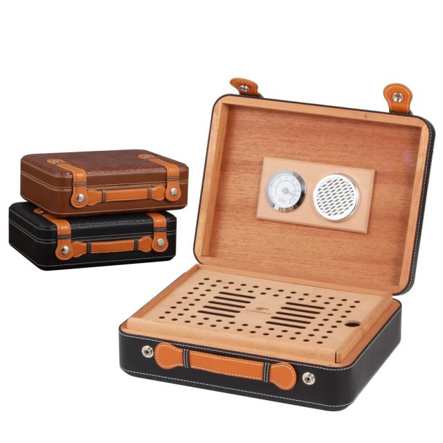 Luxury Cigar Humidor Box with Cedar Wood
