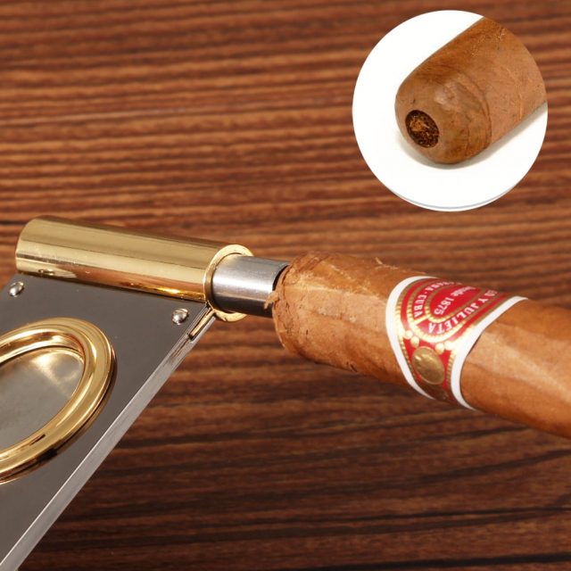Cigars Cutter Punch Pocket Metal Cigar Cutter Sharp Blade Stainless Steel Cigar Guillotine Portable Cigar Punch