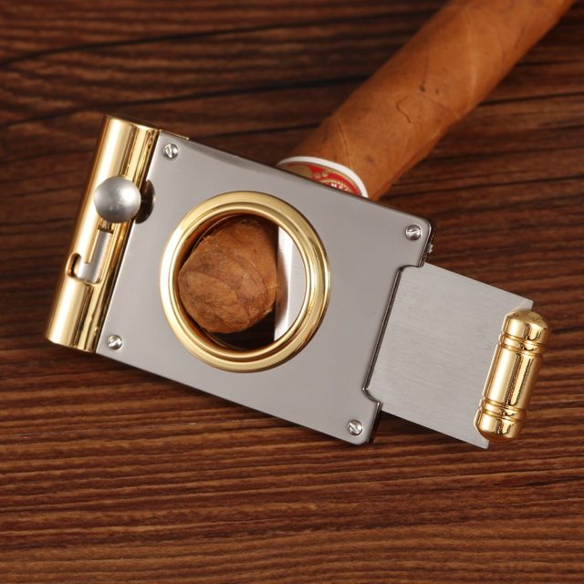 Cigars Cutter Punch Pocket Metal Cigar Cutter Sharp Blade Stainless Steel Cigar Guillotine Portable Cigar Punch