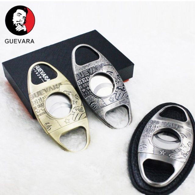 Cigar Cutter Stainless Steel Guillotine Double Cut High Quality with Gift Box
