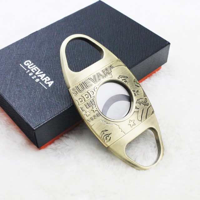 Cigar Cutter Stainless Steel Guillotine Double Cut High Quality with Gift Box